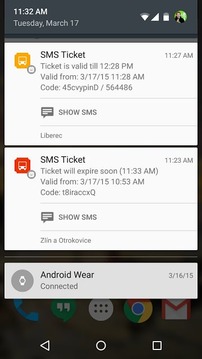 SMS Ticket截图
