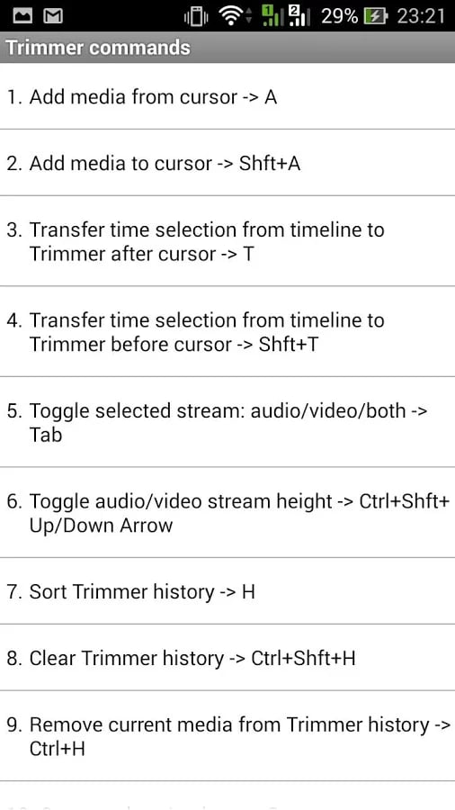 Shortcuts Sony Vegas Pro截图9