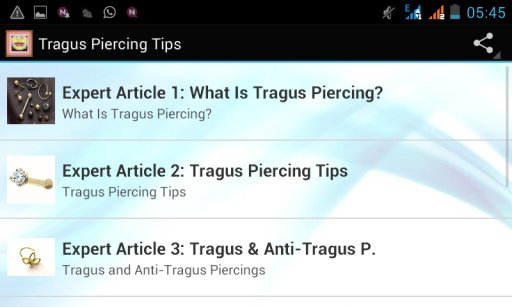 Tragus Piercing Tips截图2