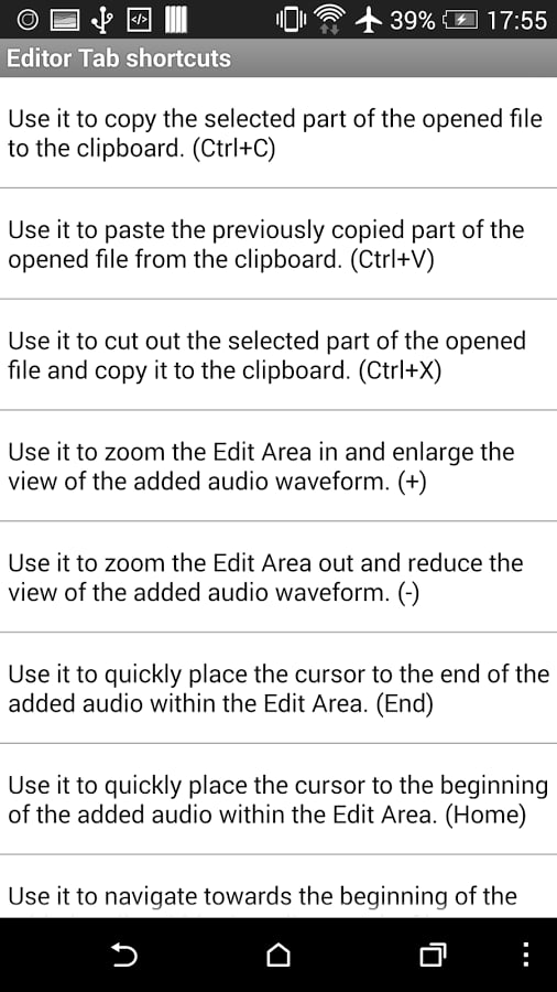 Keyboard Shortcuts AVS M...截图3