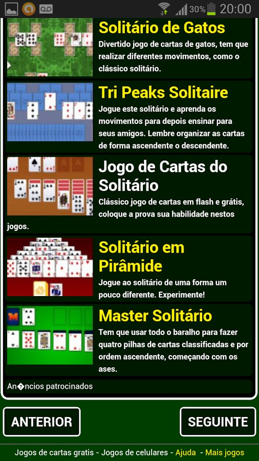 Jogos de cartas截图1