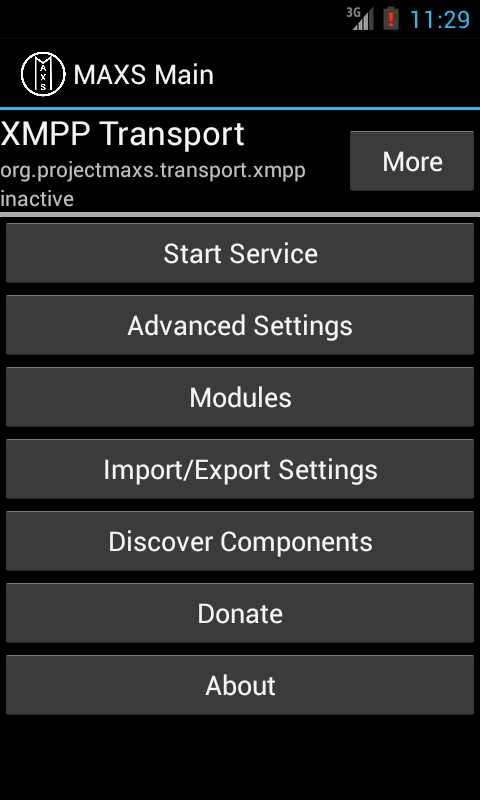 MAXS Transport XMPP截图1