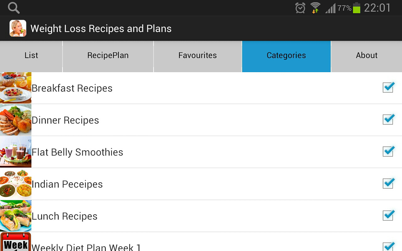Weight Loss Recipes & Plans截图2