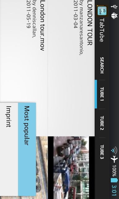 TabTube personal video player截图3