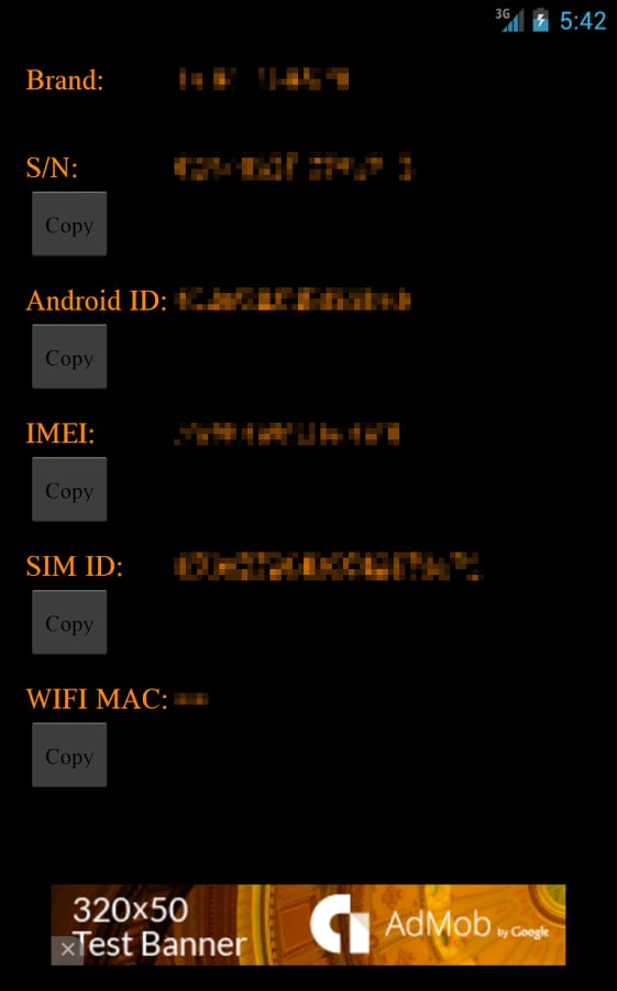 Device IDs - IMEI - S/N ...截图4