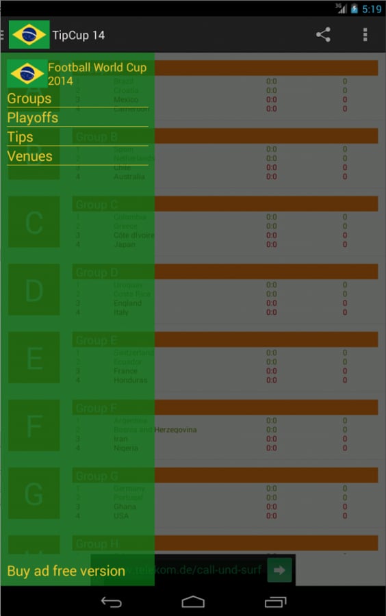 Tip Worldcup 14 Brazil截图4
