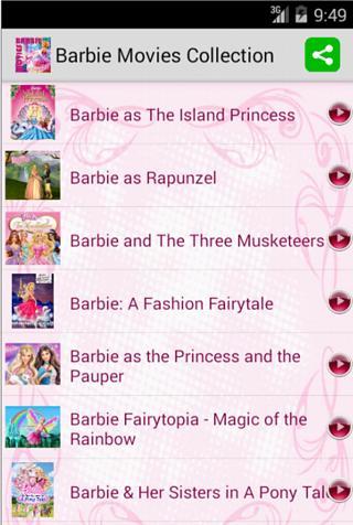 Barbie Movies Collection截图4
