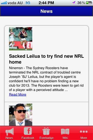 Sydney Roosters NRL Victory 2013!截图1