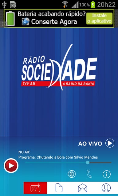 R&aacute;dio Sociedade 740 AM截图2