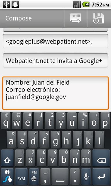 Webpatient.net Y Google+截图6