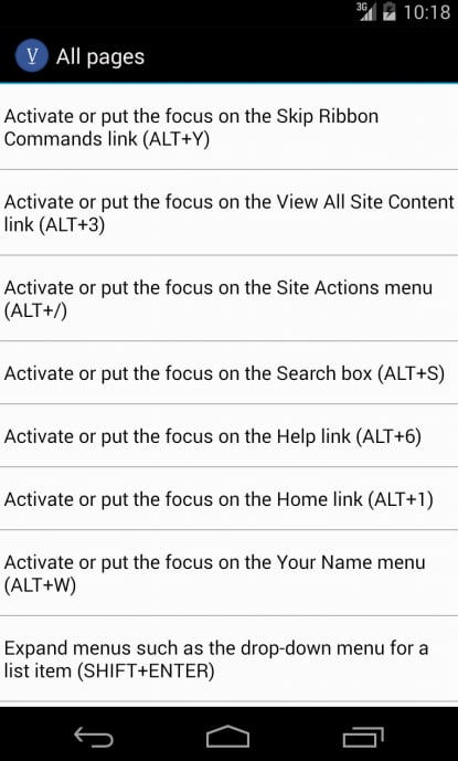 Visio Sharepoint shortcu...截图1