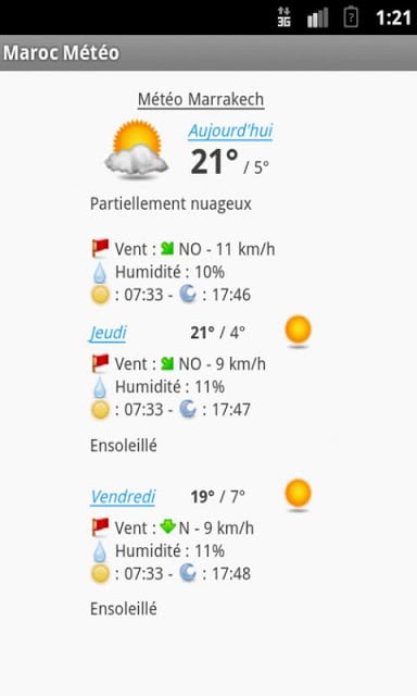 Maroc M&eacute;t&eacute;o截图3