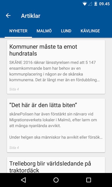 Sk&aring;nskan e-tidning截图1