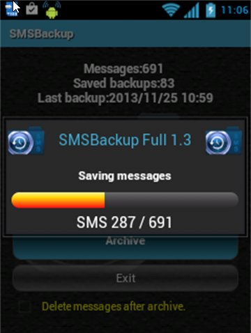 SMS Backup Lite截图2