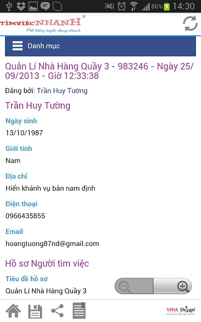 Tuyển Dụng - Tuyen Dung Nhanh截图8