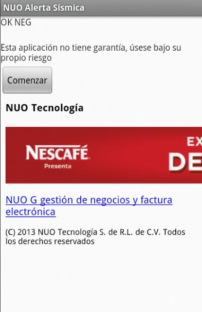 NUO Alerta S&iacute;smica M&eacute;xico DF截图1