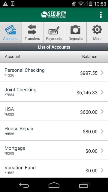 Security National Bank Phone截图1