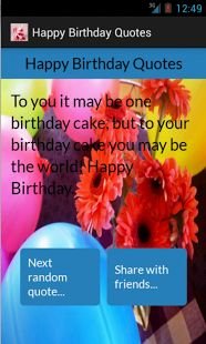 Happy Birthday Quotes app截图2