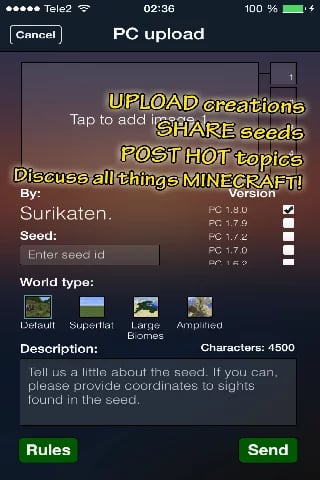 Minecraft Seeds Lite截图2