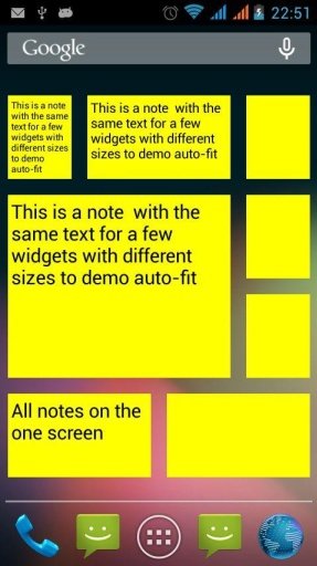 Notes widget (auto-fit text)截图3