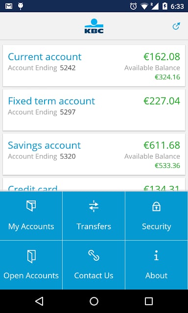 KBC Ireland Mobile Banking截图2