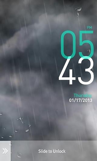 MxLock Theme Sky_Showers截图3