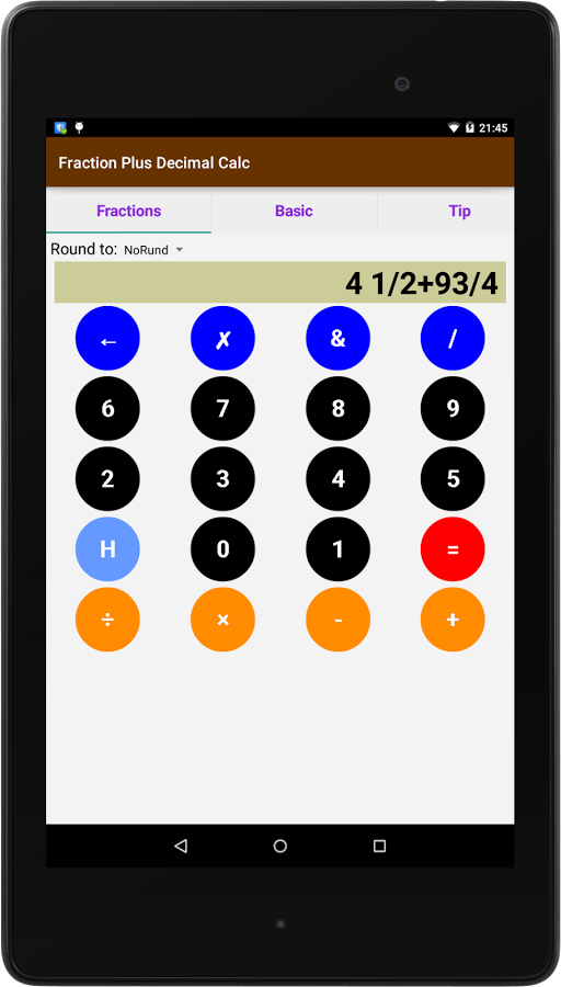 Fraction Plus Decimal Calc截图3