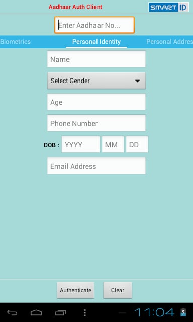 Aadhaar Auth Client截图1