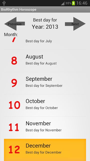 BioRhythm Horoscope截图9