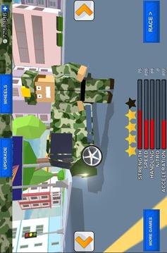 Blocky Army City Rush Racer截图