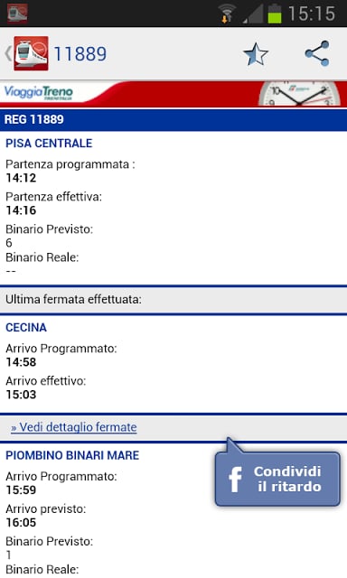 Widget Trenitalia Delay截图4