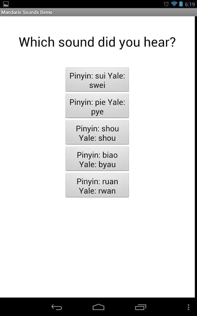 Mandarin Sounds DEMO截图3