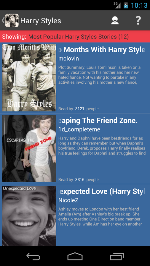 Harry Styles Fanfiction截图2