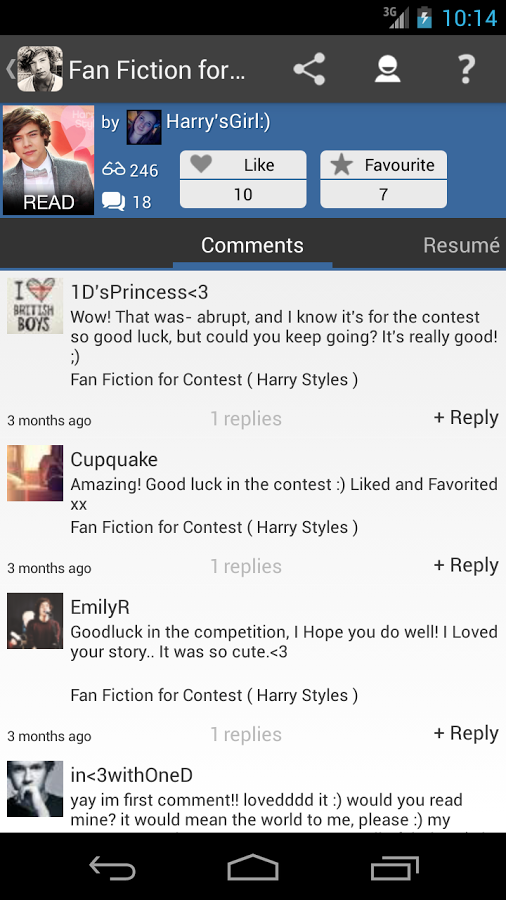 Harry Styles Fanfiction截图3