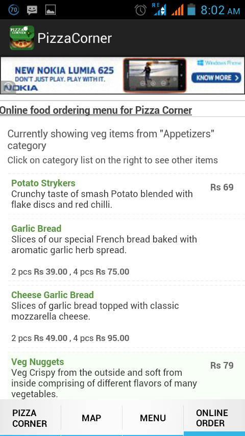 Pizza Corner Locator for India截图4