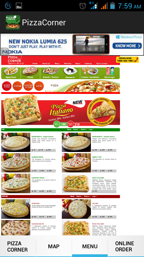 Pizza Corner Locator for India截图6