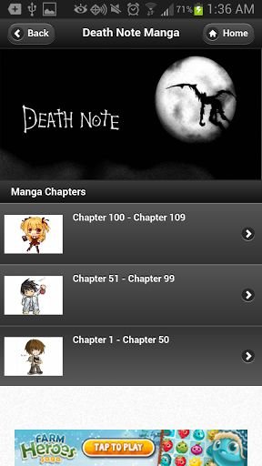 DeathNote Mobile Manga Reader截图2