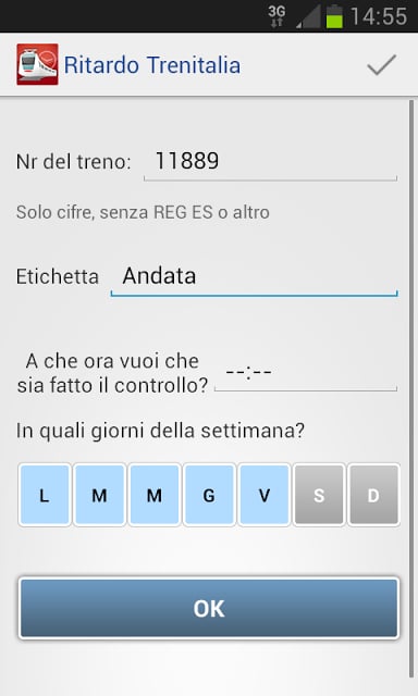 Widget Trenitalia Delay截图8