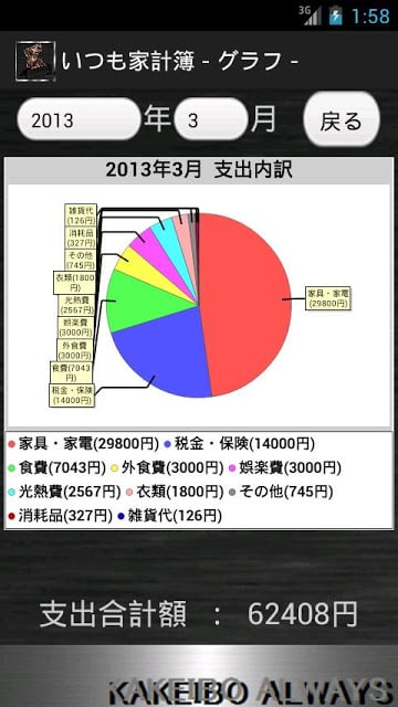 いつも家计簿截图4