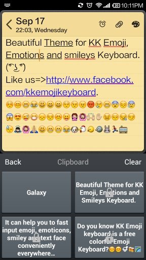 Galaxy S5 Keyboard - Emoji截图2