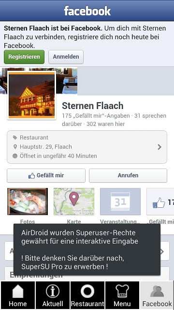 Restaurant Sternen Flaach截图2