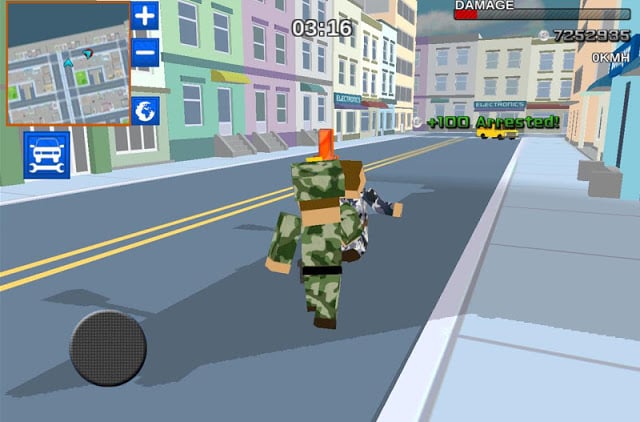 Blocky Army City Rush Racer截图3