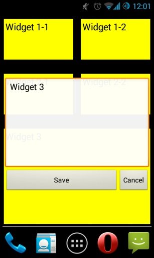 Notes widget (auto-fit text)截图4