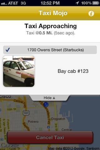 Taxi Mojo - Cab orders with li截图4