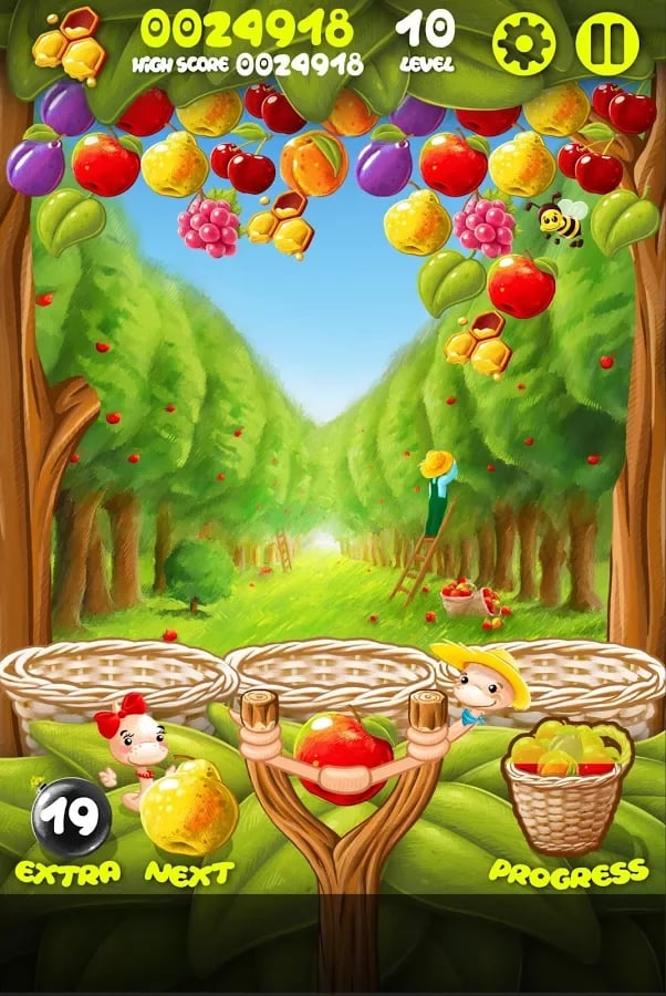 Fruit Worm Bubble HD - F...截图3