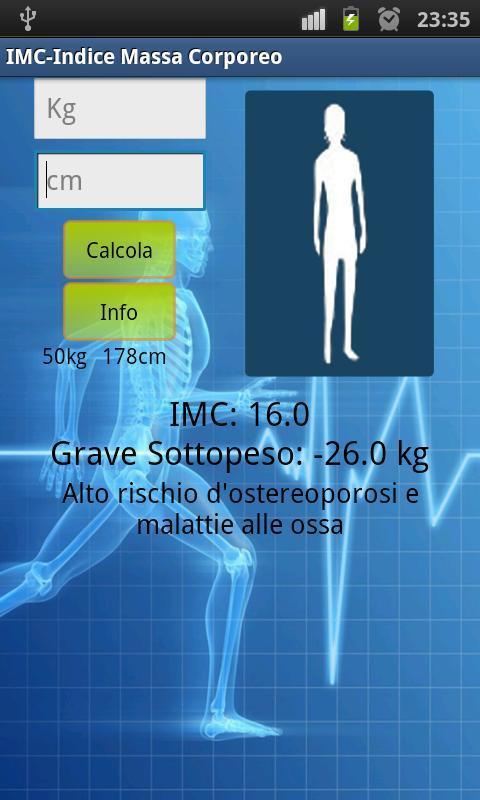 IMC-Indice Massa Corporeo FREE截图5