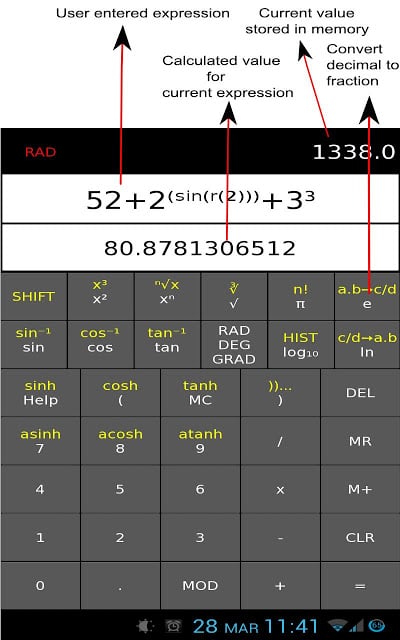 ExN Scientific Calculator Free截图4