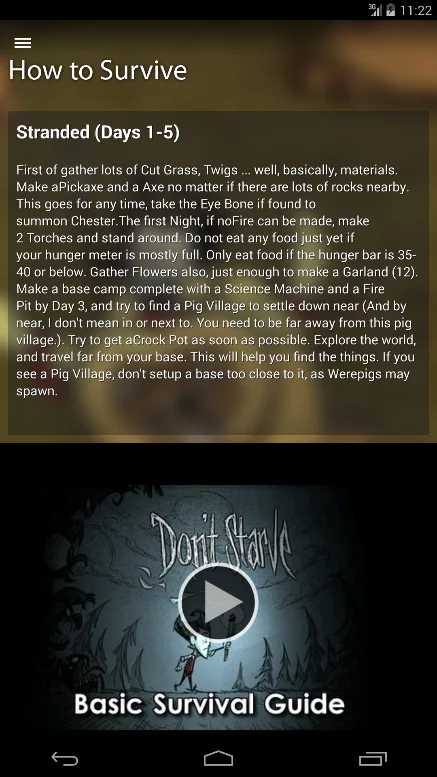 Don't Starve Guide截图1