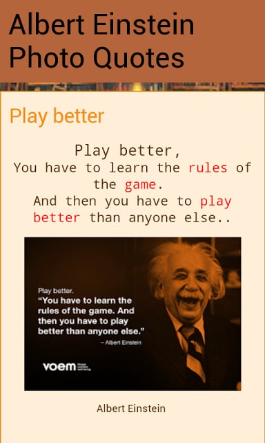 Albert Einstein Photo Quotes截图2