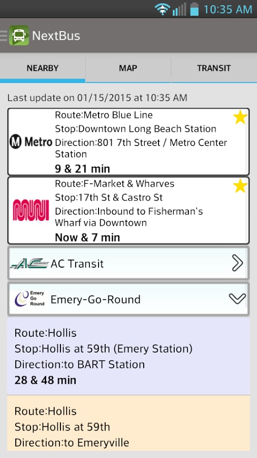 NextBus截图2